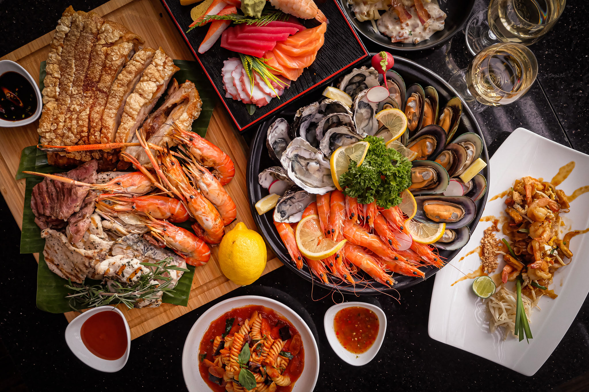 seafood buffet dinner